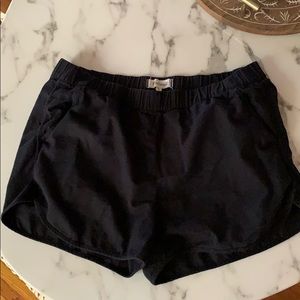 Madewell black cotton shorts